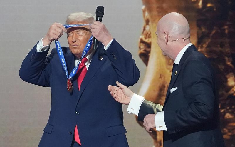 FIFA chief awards ally Trump the body’s inaugural peace prize after Nobel miss