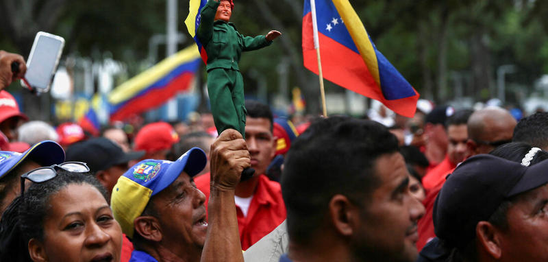 Hände weg von Venezuela! Hände weg von Venezuela!