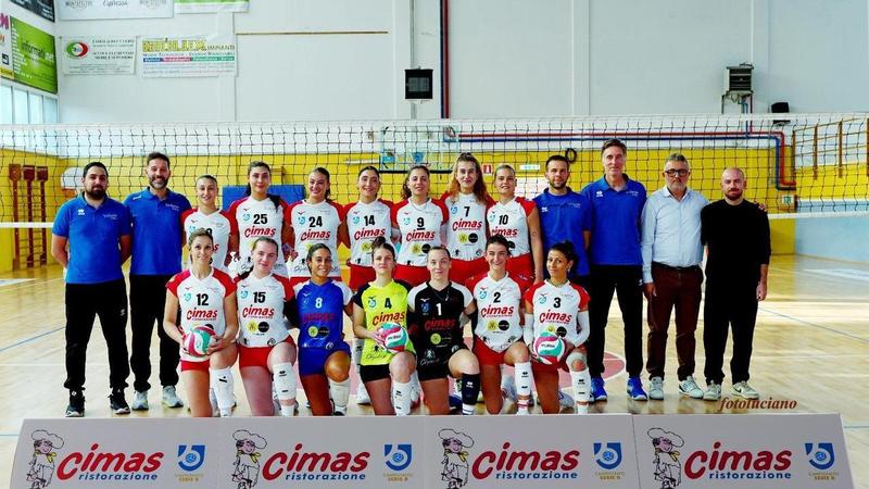 Volley B2 donne. Cimas a Collemarino. Gabicce-Tortoreto