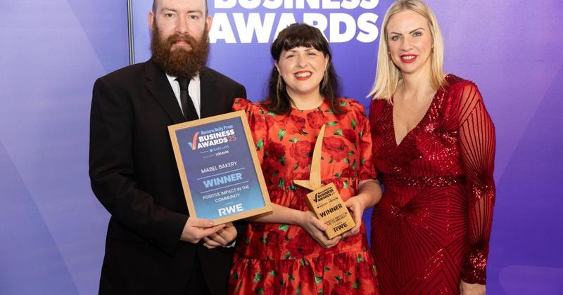 Community bakery presented with award for positive impact Community bakery presented with award for positive impact