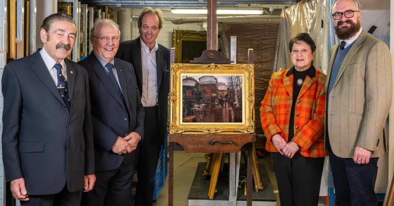 Painting showing life in 20th century Norwich to be exhibited for the first time Painting showing life in 20th century Norwich to be exhibited for the first time