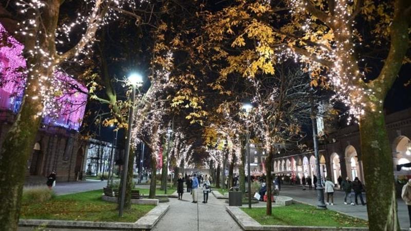 Bergamo, si illuminano anche gli alberi del Sentierino - Foto/Video Bergamo, si illuminano anche gli alberi del Sentierino - Foto/Video