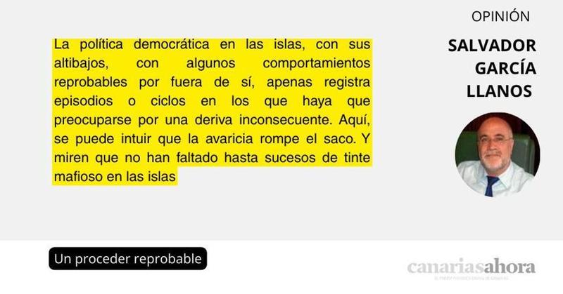 Un proceder reprobable