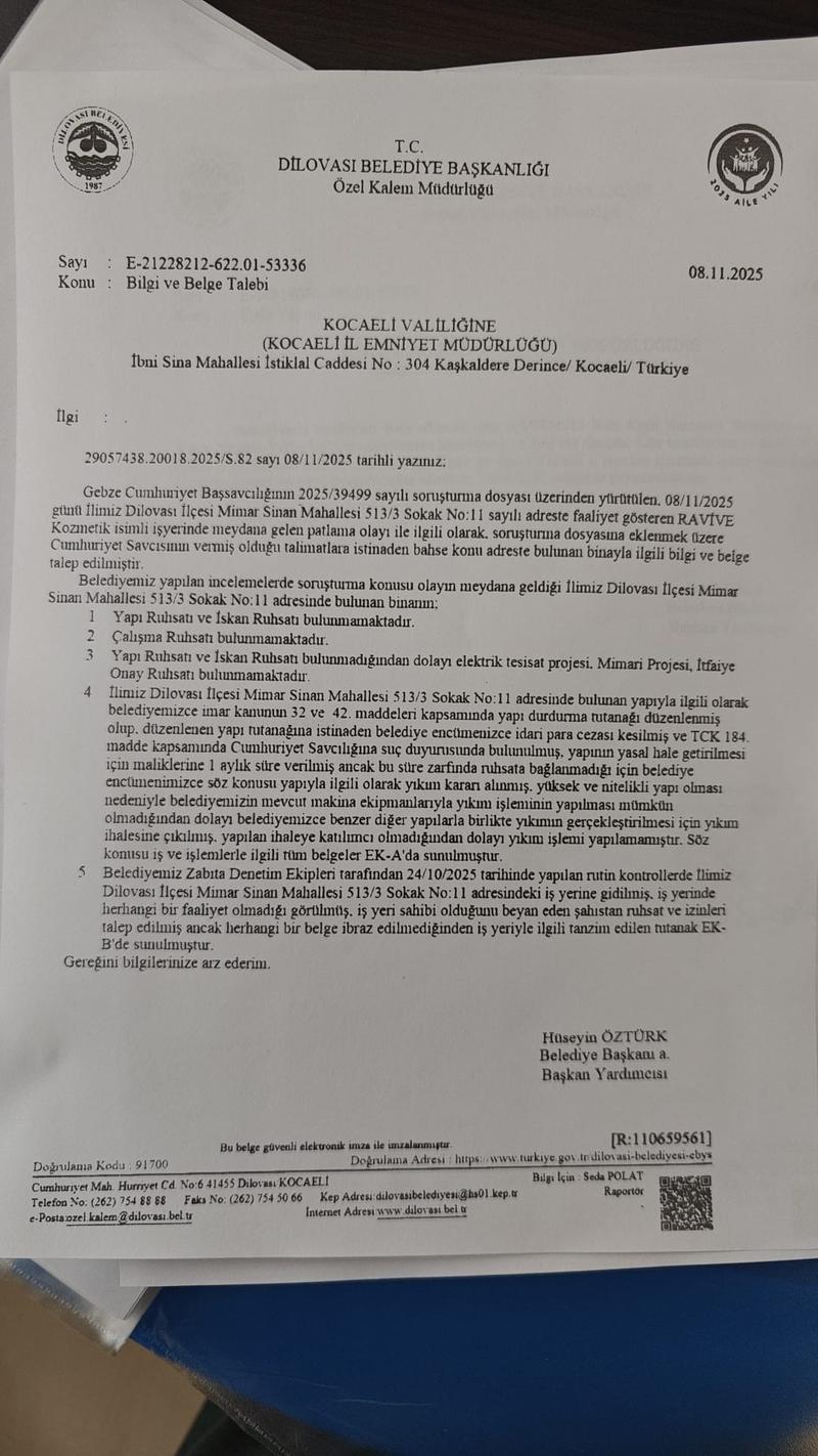 Zabıtalar altı kadının yandığı gün sahte tutanak mı tuttu?