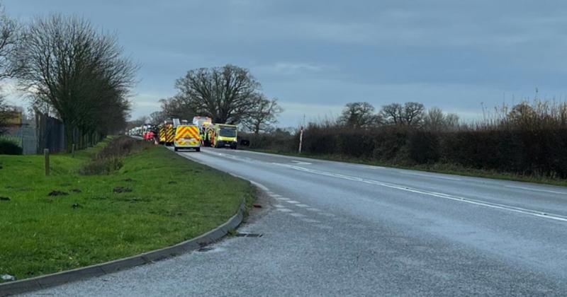 Woman in hospital after air ambulance called to crash Woman in hospital after air ambulance called to crash