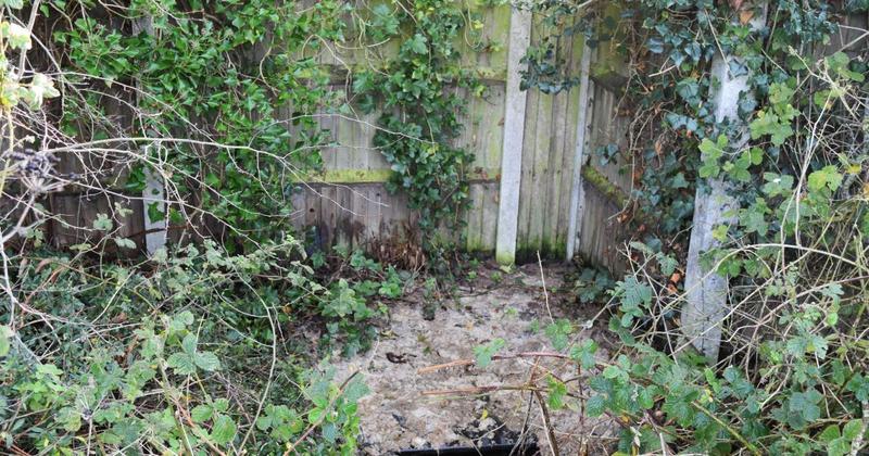 Raw sewage pours out next to children's playground