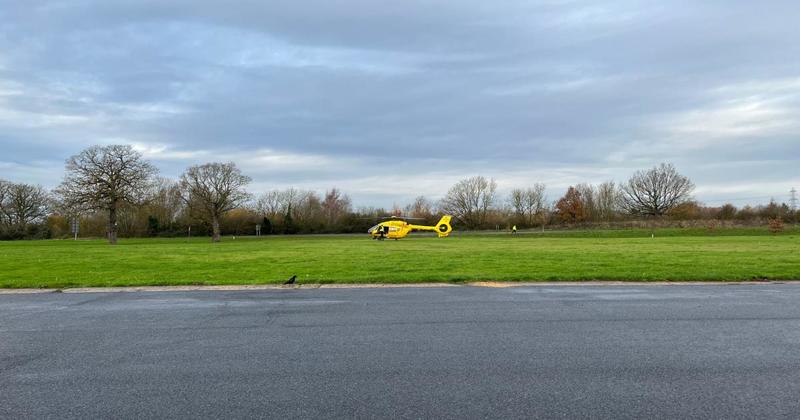 Road closed after air ambulance called to serious crash Road closed after air ambulance called to serious crash