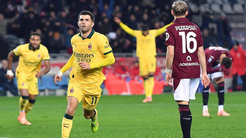 Torino-Milan 2-3: Rabiot e un super Pulisic ribaltano il Toro