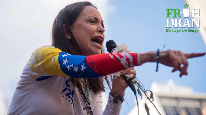 FR-üh dran: Friedensnobelpreis für Kriegsbefürworterin: Machado reist inkognito nach Oslo