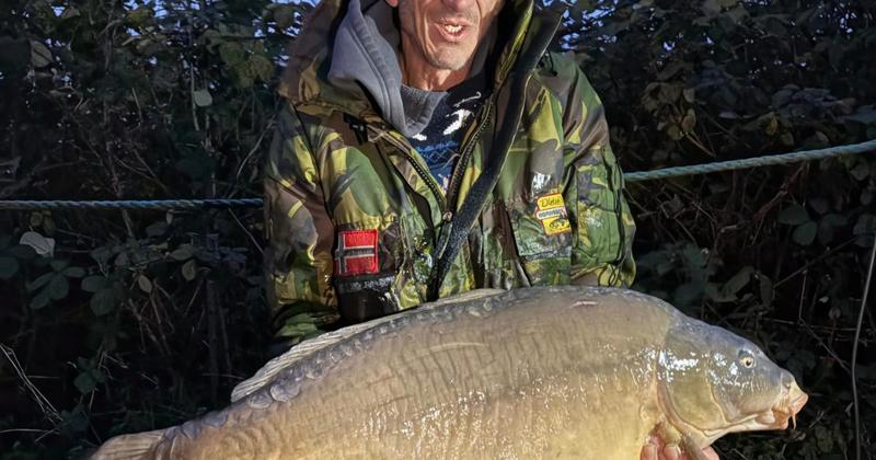 Angler reels in record-breaking carp at lake Angler reels in record-breaking carp at lake