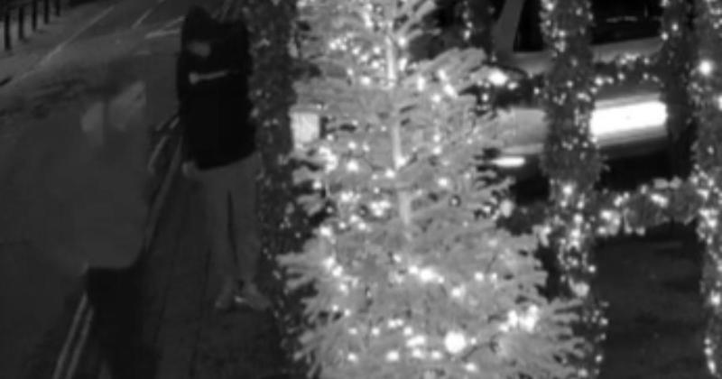 WATCH: CCTV shows men eyeing up nutcracker statues outside church WATCH: CCTV shows men eyeing up nutcracker statues outside church