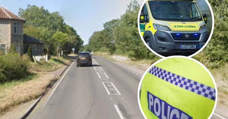 Busy road blocked after three-vehicle crash Busy road blocked after three-vehicle crash