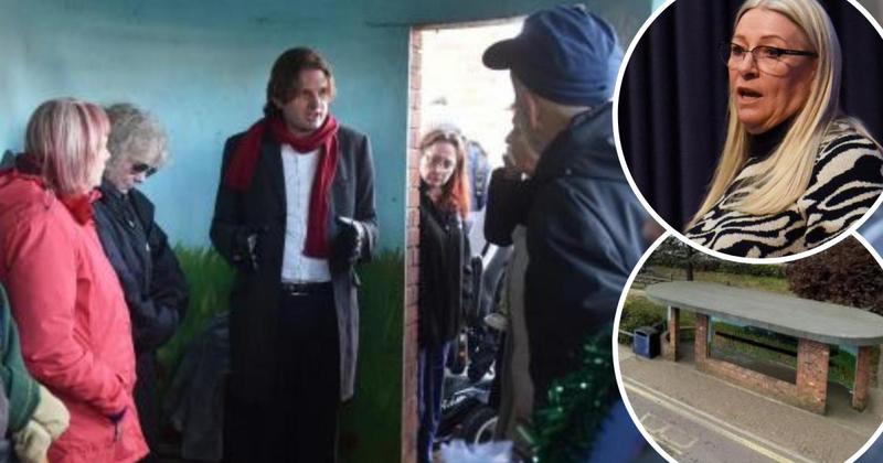 Bus shelter protest sparks extraordinary row between MP and council leader Bus shelter protest sparks extraordinary row between MP and council leader