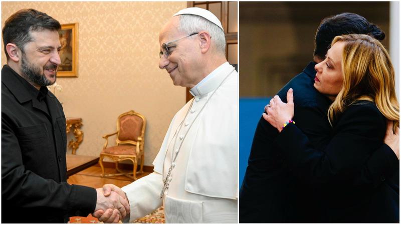 Zelensky dal Papa, poi l’abbraccio con la premier: “Mi fido di Meloni, ci aiuterà”