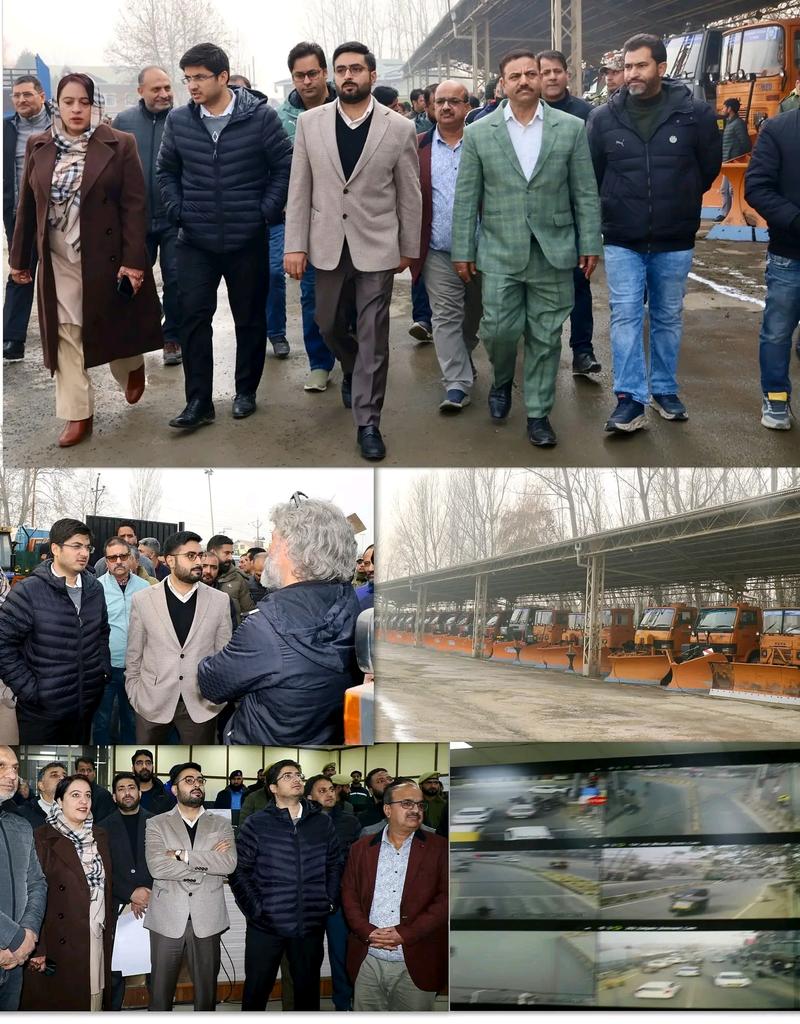 DC Srinagar & SMC Commissioner conduct citywide inspection of winter preparedness DC Srinagar & SMC Commissioner conduct citywide inspection of winter preparedness