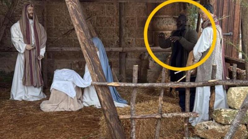 Si rifugia nel presepe fingendosi una statua, ma è un latitante: arrestato l’unico “pupo vivente” della Natività