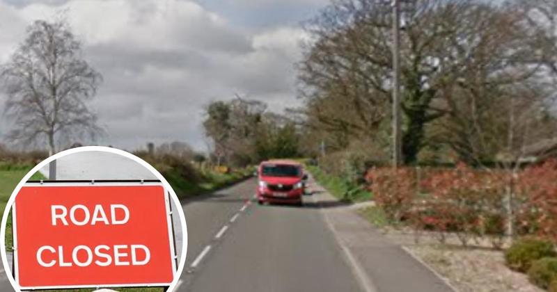 Busy road closed in both directions after lorry overturns Busy road closed in both directions after lorry overturns