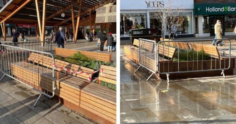 Vandal attacks on benches leave 'scar' on town centre Vandal attacks on benches leave 'scar' on town centre