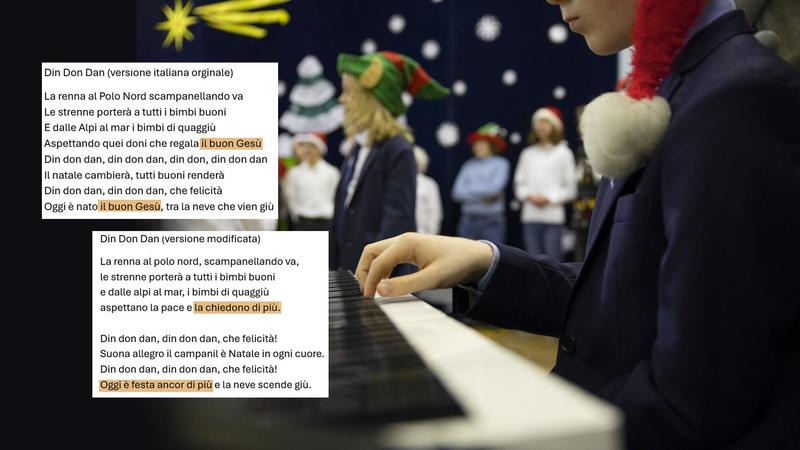 Cancellata la parola Gesù, il canto di Natale rivisitato fa infuriare il centrodestra: “Il ministro intervenga”