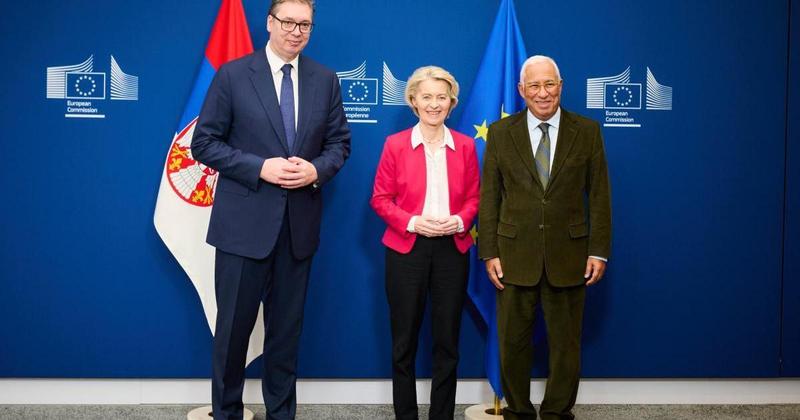 VIDEO Vučić pred kamerama otkrio da donosi poruke iz Moskve, Von der Leyen ga odmah prekinula VIDEO Vučić pred kamerama otkrio da donosi poruke iz Moskve, Von der Leyen ga odmah prekinula