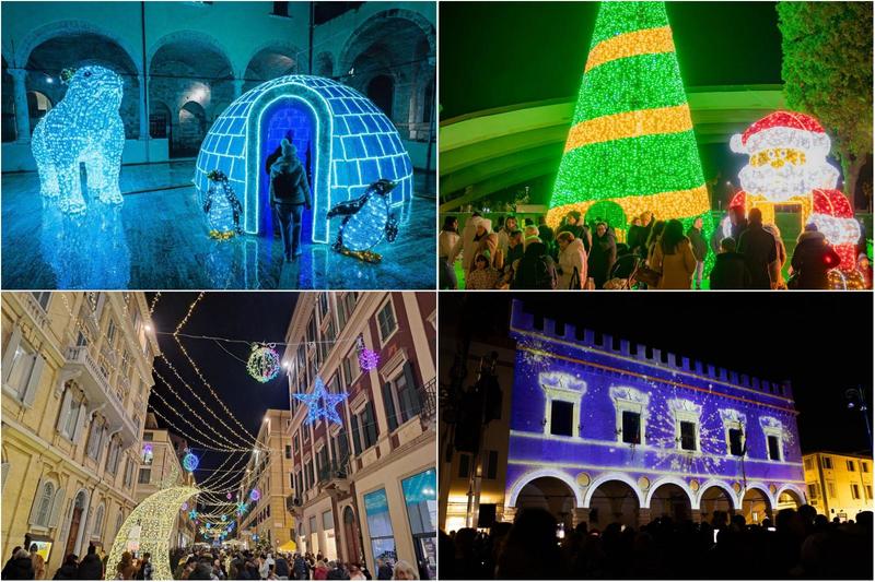 Marche, le città si accendono per Natale: la mappa delle luminarie da vedere
