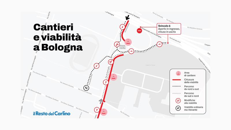 Cantieri del tram, novità in via di Corticella e al Pontelungo: la mappa dei lavori
