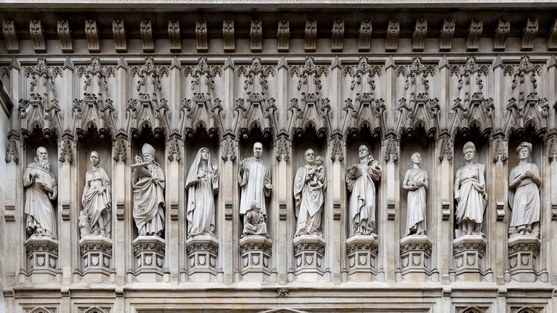 O século dos mártires: as dez estátuas da fachada oeste da Abadia de Westminster