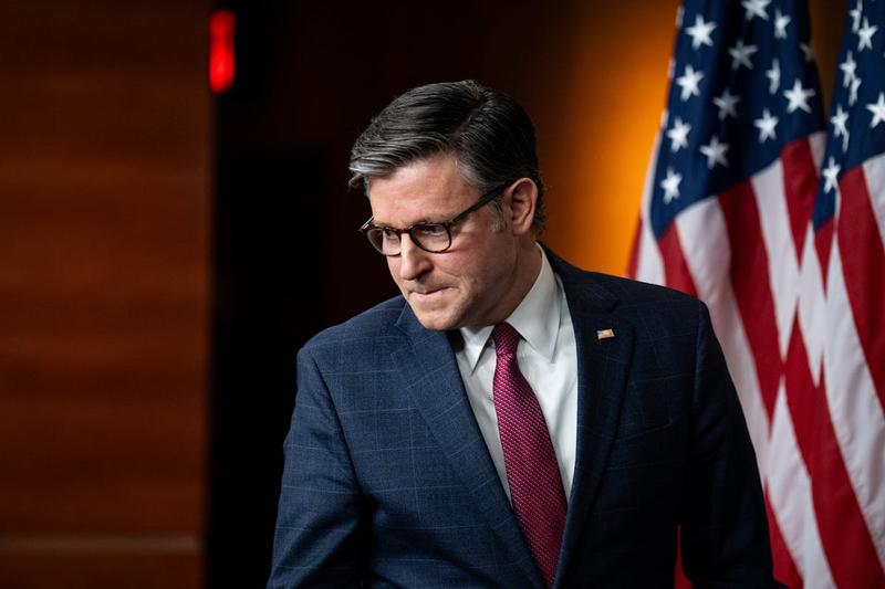 Mike Johnson Whines He’s Always Asked About Trump’s Wild Comments