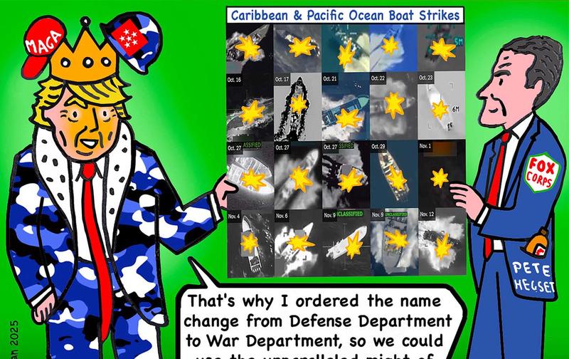 King of Deadly Illegal Boat Strikes.