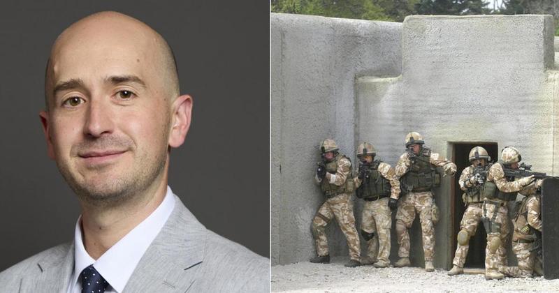 MP (with no military bases in his constituency) backs their use for asylum seekers