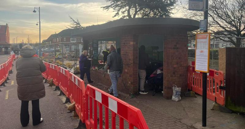 Barricade blocking bus shelter removed as council withdraws from site Barricade blocking bus shelter removed as council withdraws from site