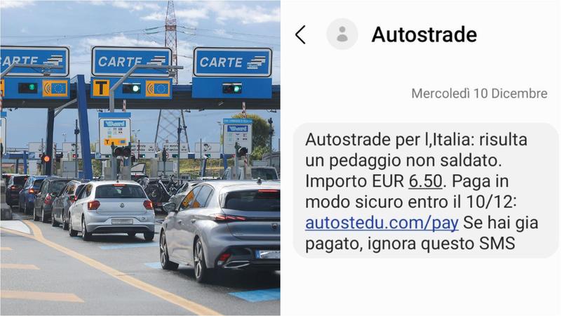 Come funziona la truffa del pedaggio fantasma in autostrada: attento agli sms trappola, un clic e ti svuotano il conto Come funziona la truffa del pedaggio fantasma in autostrada: attento agli sms trappola, un clic e ti svuotano il conto