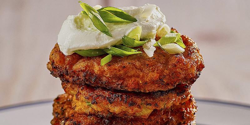 Latkes aus Dillgürkchen