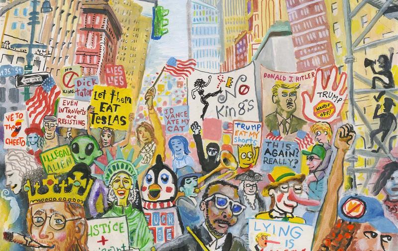 Marching Against a Corrupt Regime.