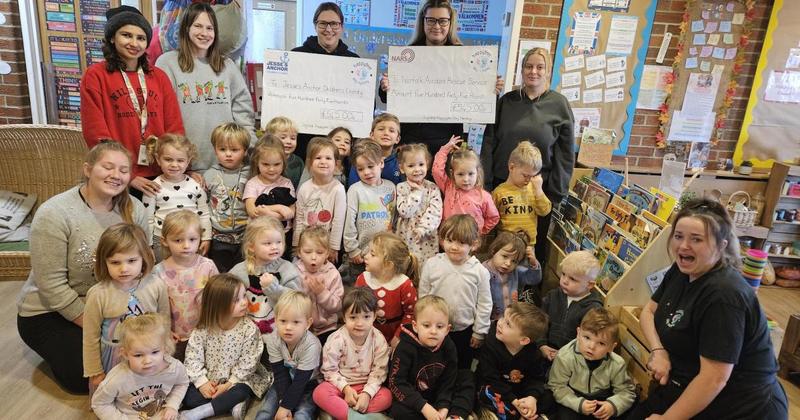 Nursery raises more than £1k for two charities Nursery raises more than £1k for two charities