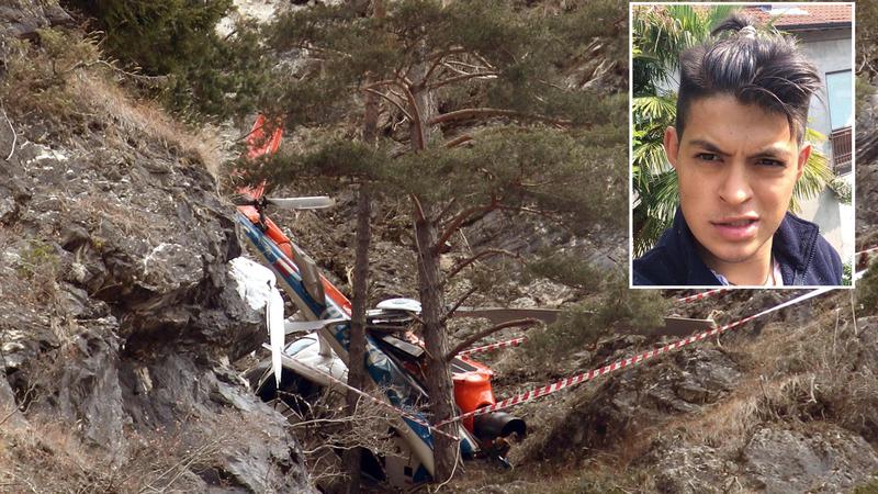 L’incidente in elicottero a Lanzada: sul corpo di Thomas Ledesma traumi da precipitazione