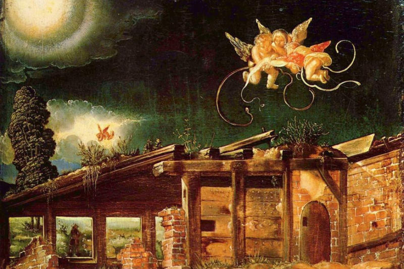 Luna e stelle “dentro” la Natività: anche il creato adora Luna e stelle “dentro” la Natività: anche il creato adora