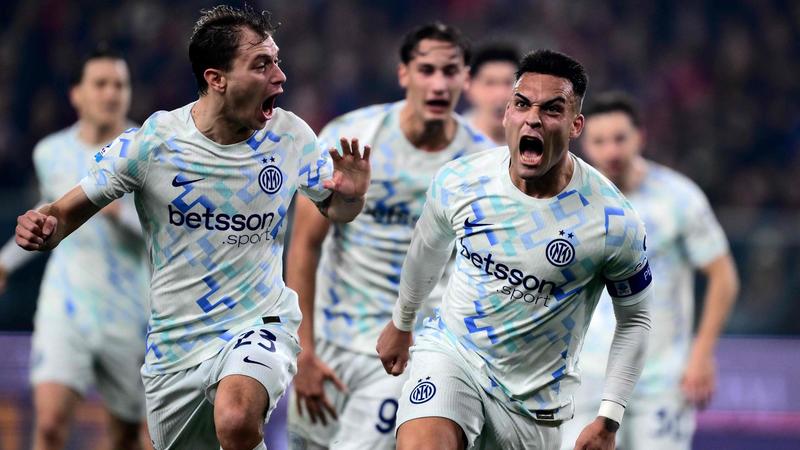Genoa-Inter 1-2, primato nel segno di Lautaro /
