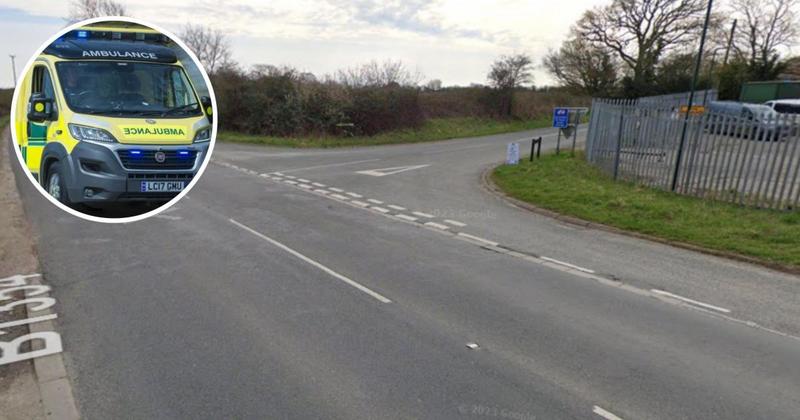 Person taken to hospital following two-vehicle crash