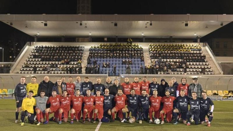 All’Accademia della Guardia di Finanza «Un calcio al tumore»