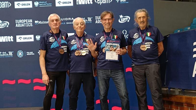 Nuoto master, europei a lublino. I fantastici quattro della Polisportiva Garden tornano dalla Polonia con 15 medaglie