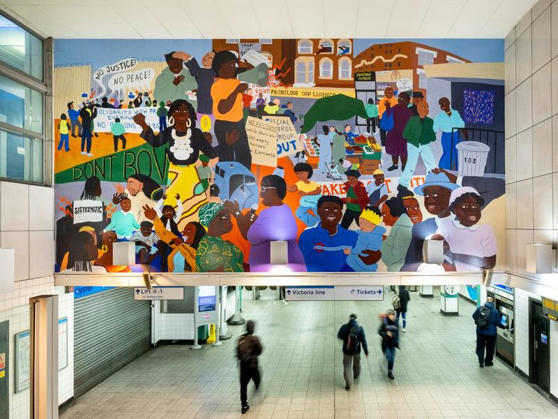 The Congregation: Brixton tube station’s mural of joy, resistance and community