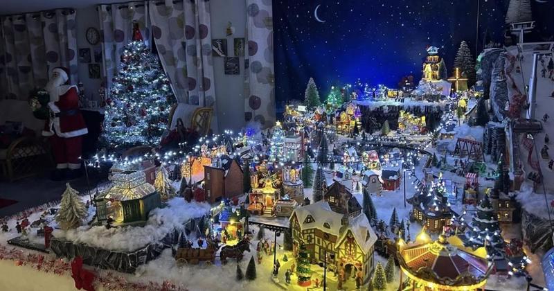 Couple opens home for people to see impressive Christmas display