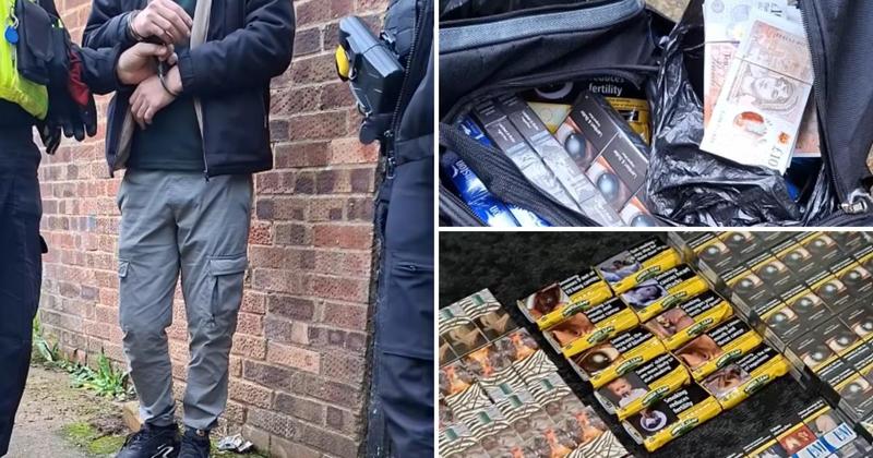 Men arrested after duffel bags full of illegal tobacco seized in raid