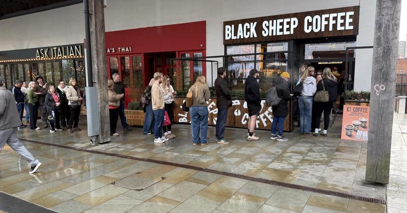 Queues form as national coffee shop chain opens in Norwich