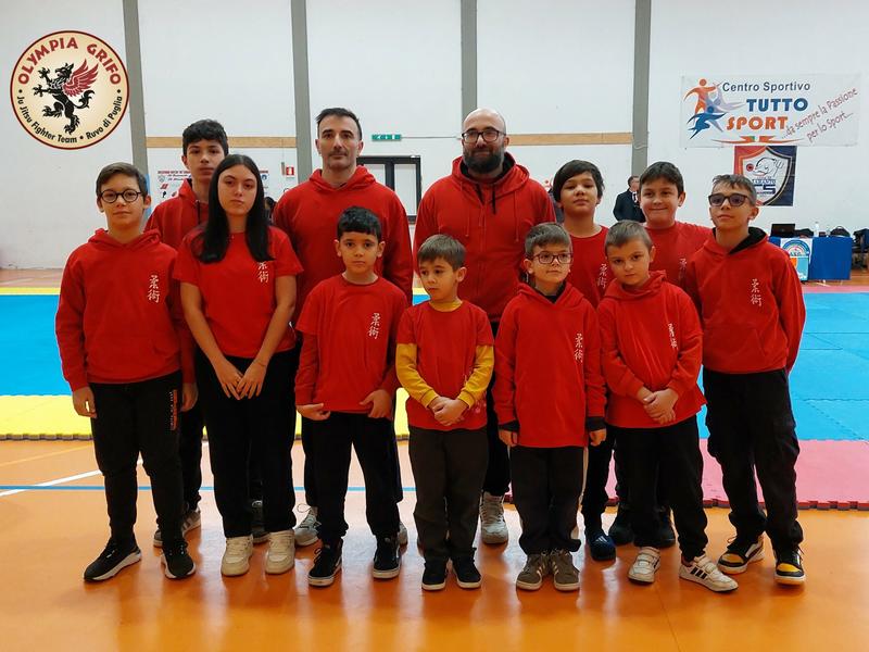 Nove medaglie all’Olympia Grifo al Campionato Nazionale Asc 2025 di Ju Jitsu