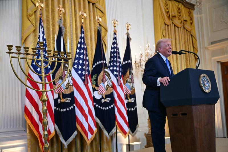 At White House Hanukkah party, Trump says ‘Jewish lobby’ no longer most powerful At White House Hanukkah party, Trump says ‘Jewish lobby’ no longer most powerful