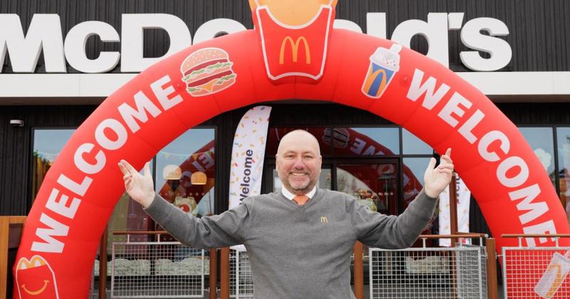 Crowds turn out for launch of town's first McDonald's Crowds turn out for launch of town's first McDonald's