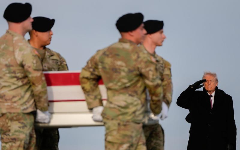 Trump pays respects as bodies of troops killed in ISIS ambush in Syria returned to US