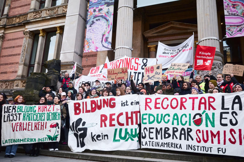 TV-L-Streik in Berlin: Beschäftigte und Studierende gemeinsam gegen Kürzungen